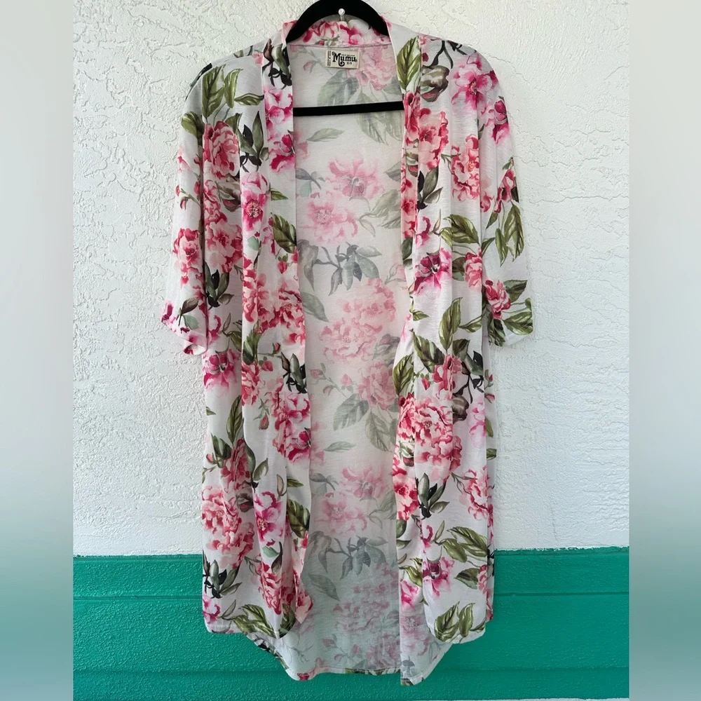 Show Me Your MuMu Floral Robe One Size - Picture 2 of 10